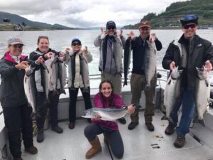 Large Group Fishing on a Private Charter